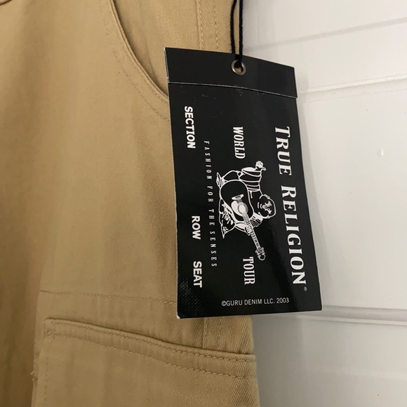 True Religion Other - True Religion Cargo Short Taupe Size 32 Cotton NWT